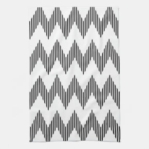 Geometrisch zigzagpatroon theedoek