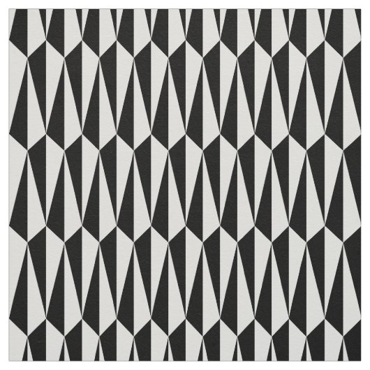 Geometrisch, zwart en wit middencentraalvormig stof (Swatch)