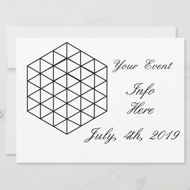 Geometrische 3-D Cube Thunder_Cove (Voorkant)