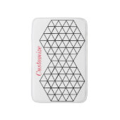 Geometrische 3-D Cube Thunder_Cove Badmat (Voorkant Verticaal)