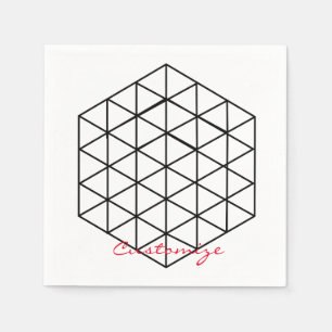 Geometrische 3-D Cube Thunder_Cove Servet