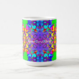 Geometrische Abstract Boho Vormen Patroon Koffiemok