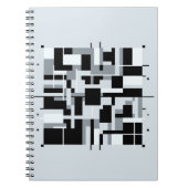 Geometrische Abstracte blokken Notitieboek (Voorkant)