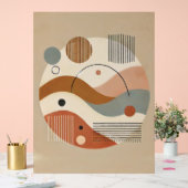 Geometrische Abstracte Boho Art Print Acryl Bord (Huwelijk)