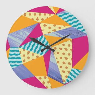 Geometrische, abstracte elementen: decoratief naad grote klok