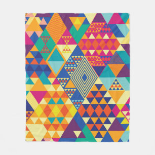Geometrische, abstracte elementen, patroon. fleece deken