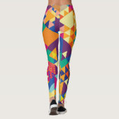 Geometrische, abstracte elementen,  patroon. leggings (Achterkant)