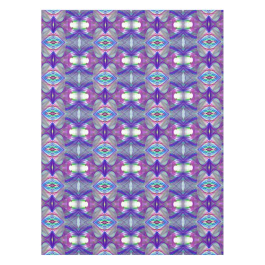 Geometrische abstracte fractale golven tafelkleed (Voorkant)