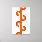 Geometrische Abstracte golfstrepen Fusion kunstpat Canvas Afdruk (Voorkant)