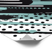 Geometrische Abstracte golven Poster (Hoek)