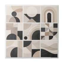 Geometrische Abstracte Harmonie – Moderne Keramisc