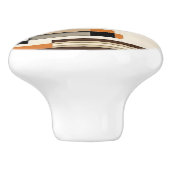 Geometrische Abstracte keramische knop (Zijkant)