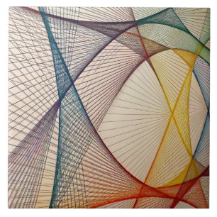 Geometrische Abstracte keramische Tegel Tegeltje