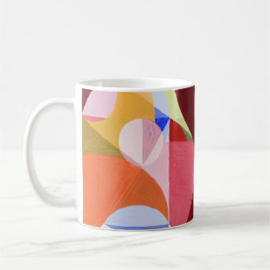 Geometrische Abstracte Kleurblokken Schilderij Koffiemok