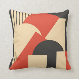 Geometrische abstracte kunst deco mash-up kussen