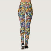 Geometrische Abstracte kunst Leggings (Achterkant)