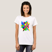 Geometrische Abstracte kunst Modern Bold Design T-shirt (Voorkant volledig)