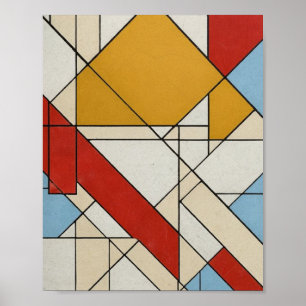 Geometrische Abstracte kunst Poster