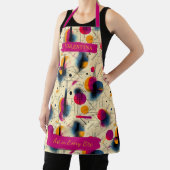 Geometrische Abstracte kunst Schort met aangepaste (Insitu)