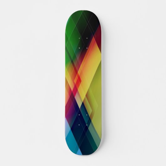 Geometrische Abstracte kunst Skateboard (Voorkant)