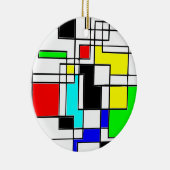 Geometrische Abstracte kunstversiering Keramisch Ornament (Rechts)