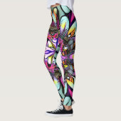 Geometrische Abstracte Leggings (Links)