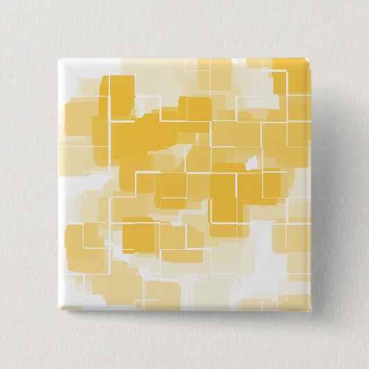 Geometrische Abstracte "meloen" Vierkante Button 5,1 Cm (Voorkant)