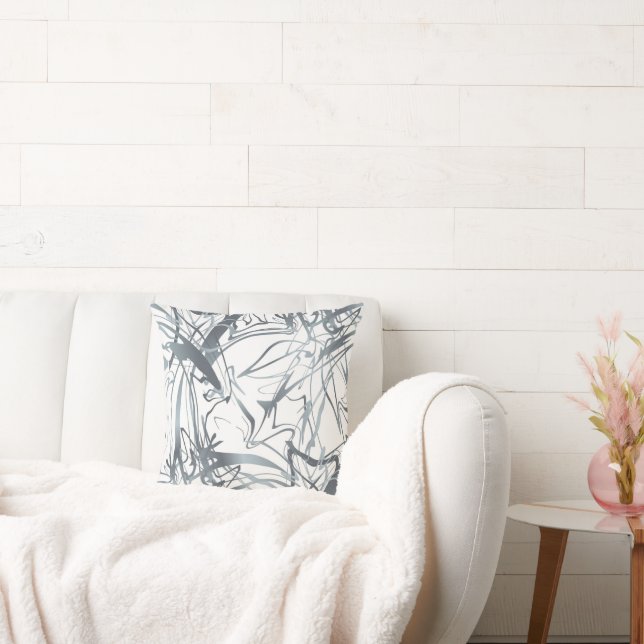 Geometrische Abstracte minimale moderne vormen Kussen (Bank)