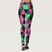Geometrische Abstracte mozaïek Leggings (Achterkant)