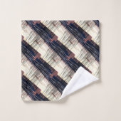 Geometrische abstracte strippen bad handdoek (Wasdoekje)