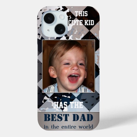 Geometrische Abstracte telefooncel voor vaders Case-Mate iPhone Case (Achterkant)