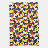 Geometrische Abstracte vlag Theedoek (Verticaal)