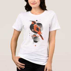 Geometrische Abstracte Vogel Grafische Kunst - Mod Tri-Blend Shirt