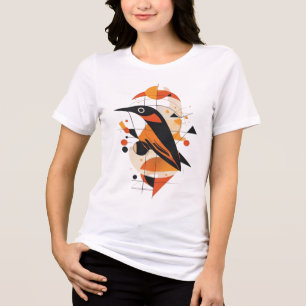 Geometrische Abstracte Vogel Grafische Kunst - Mod Tri-Blend Shirt
