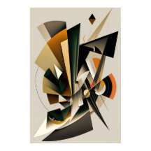 Geometrische Abstracte vormen Wall Art Poster