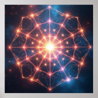 Geometrische Abstractie: Lichtgevende Kern Kunstwe