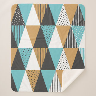 Geometrische achtergrond. Abstracte illustratie Sherpa Deken