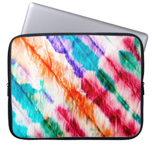 Geometrische achtergrond. ontwerp. Shibori Text Laptop Sleeve