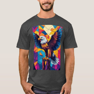 Geometrische Adelaar Eagly grappig T-shirt