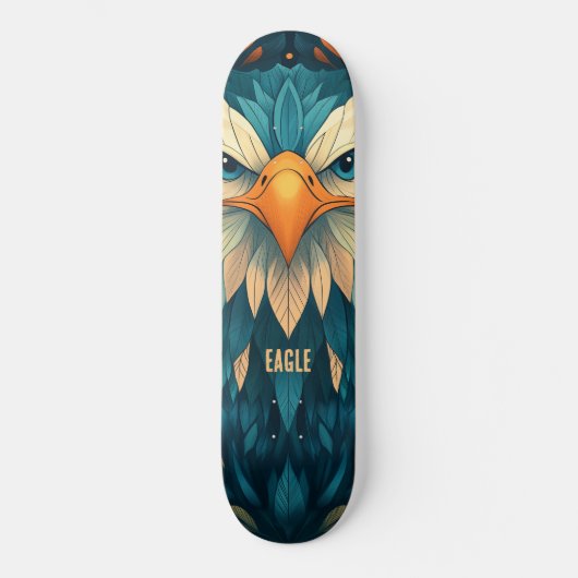 geometrische adelaar skateboard (Voorkant)