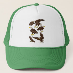 Geometrische adelaars trucker pet