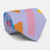 Geometrische afbeelding 3 stropdas (Opgerold)