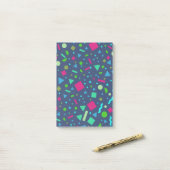 Geometrische afbeelding 5 post-it® notes (Op bureau)