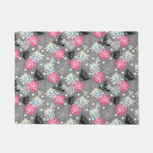 Geometrische anananas gestructureerd patroon deurmat
