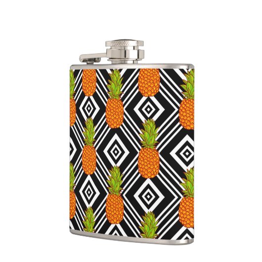 Geometrische anananas heupfles (Links)