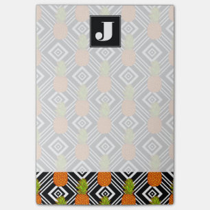 Geometrische anananas   Monogram Post-it® Notes