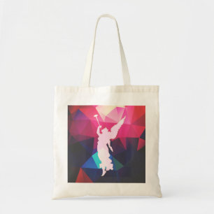 Geometrische Angel die Trumpet afspeelt Tote Bag