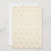 Geometrische Art Deco proefdinereinladiging Kaart (Achterkant)