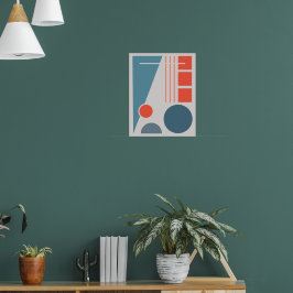 Geometrische Balans 1 Abstract ontwerp Poster