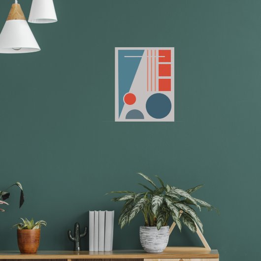 Geometrische Balans 1 Abstract ontwerp Poster (Woonkamer 1)